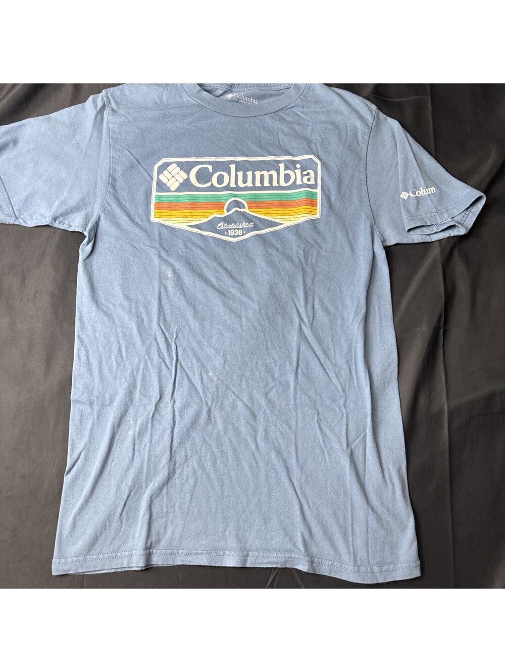 Columbia Men's Blue Graphic T-Shirt Size Large